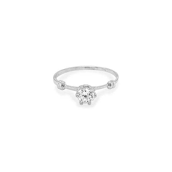 Gold Verlobungsring mit Zirkon