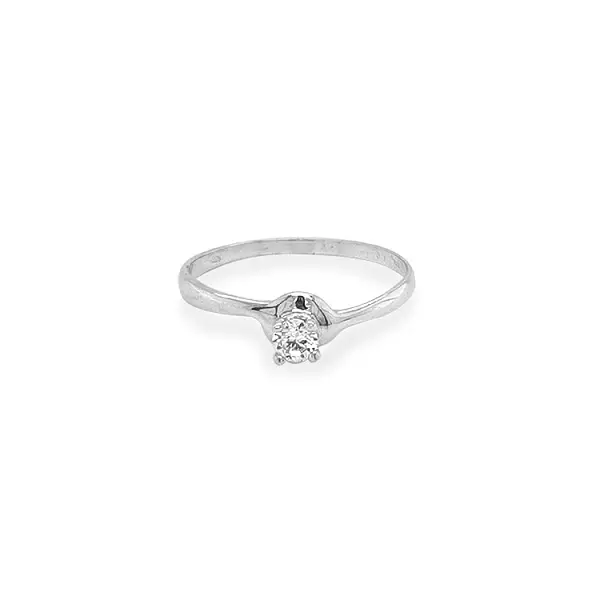 Gold Verlobungsring mit Zirkon