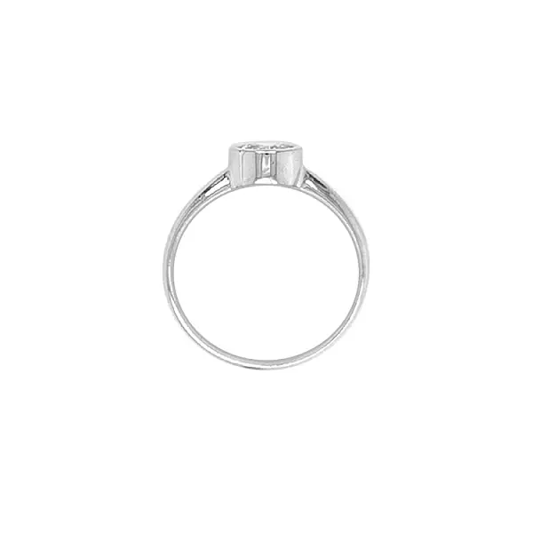 Gold Verlobungsring mit Zirkon