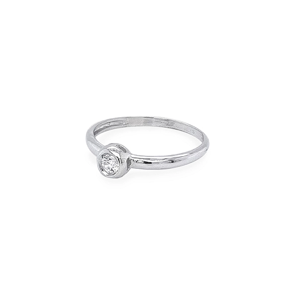 Goldring mit Zirkon