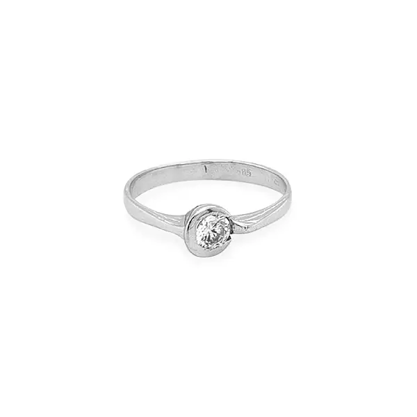 Gold Verlobungsring mit Zirkon