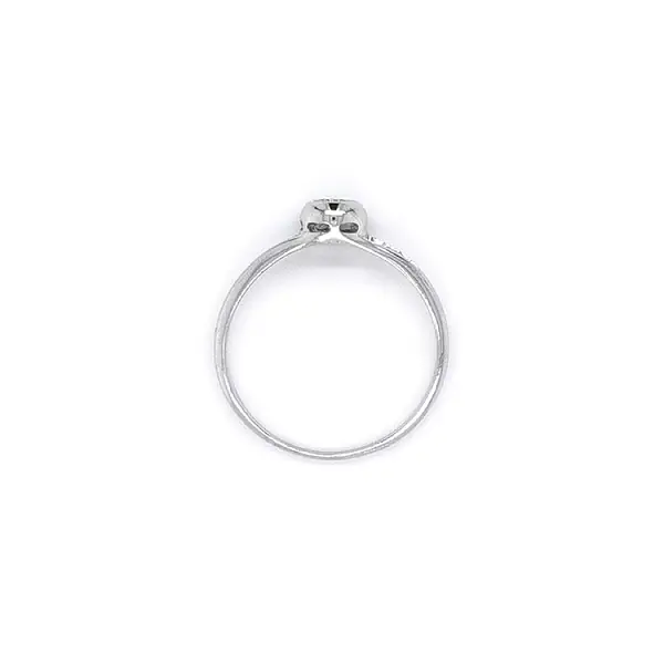 Verlobungsring mit Zirkon aus Weißgold