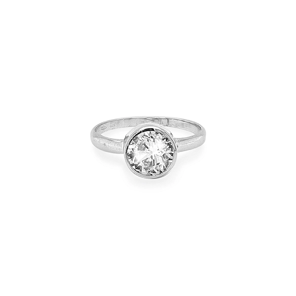Gold Verlobungsring mit Zirkon