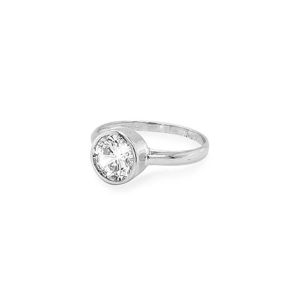 Gold Verlobungsring mit Zirkon