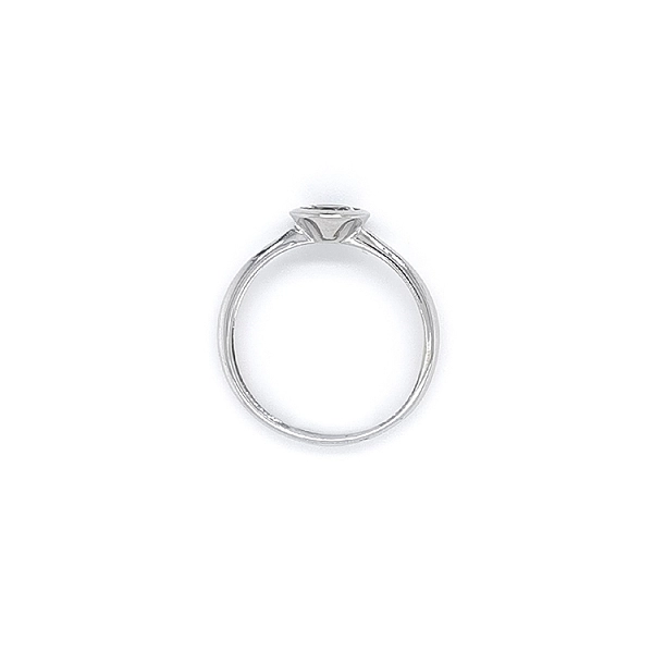 Verlobungsring mit Zirkon aus Weißgold