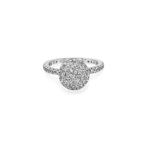Goldring mit Zirkonen