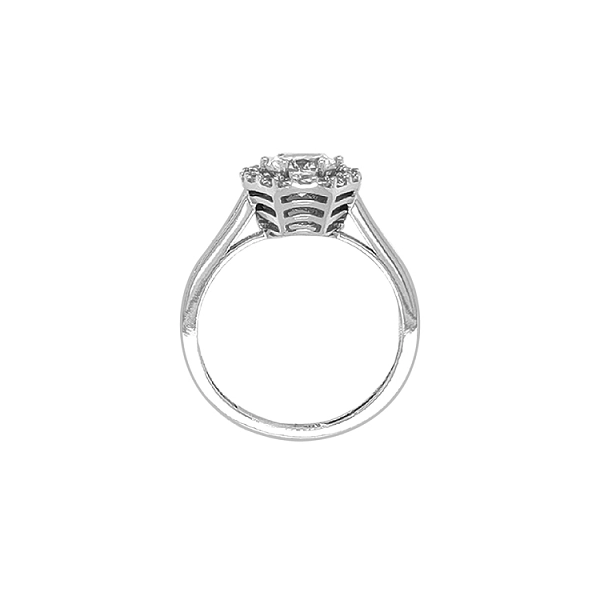Gold Verlobungsring mit Zirkonen