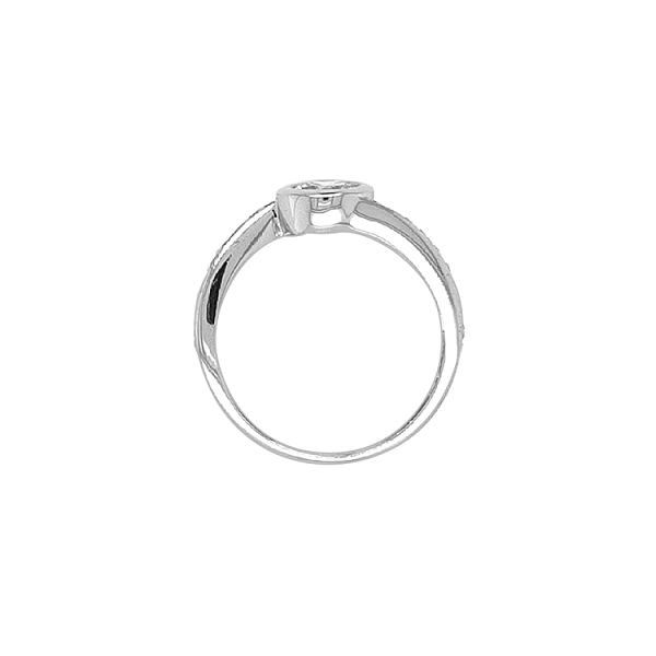 Gold Verlobungsring mit Zirkonen