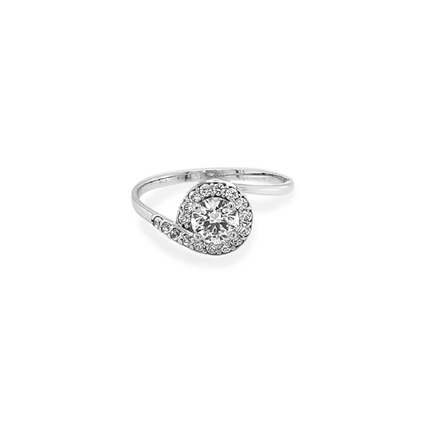 Goldring mit Zirkonen