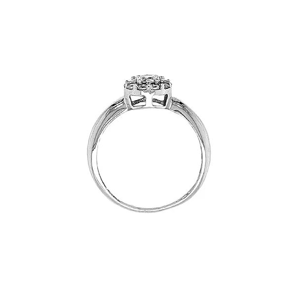 Gold Verlobungsring mit Zirkonen