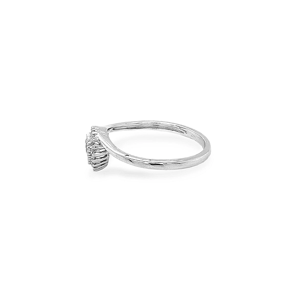 Goldring in Herzform mit Zirkonen