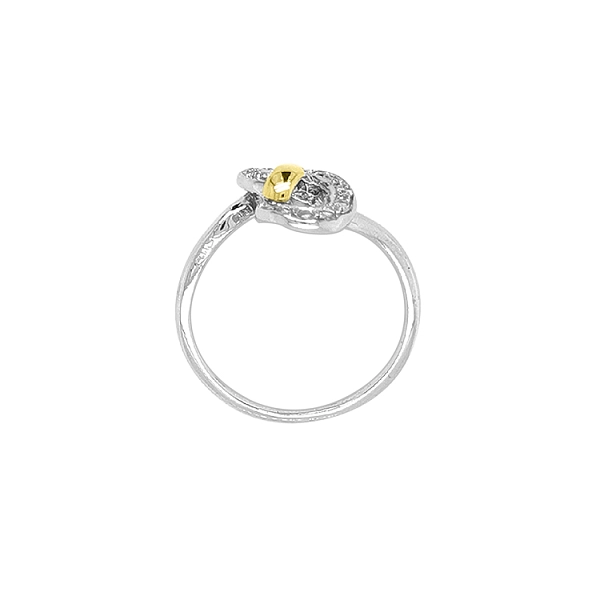 Goldring mit Zirkonen