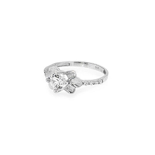 Goldring mit Zirkonen