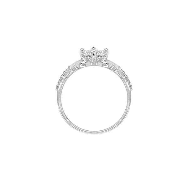 Goldring mit Zirkonen