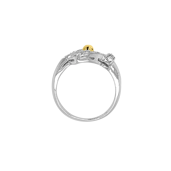 Goldring mit Zirkonen