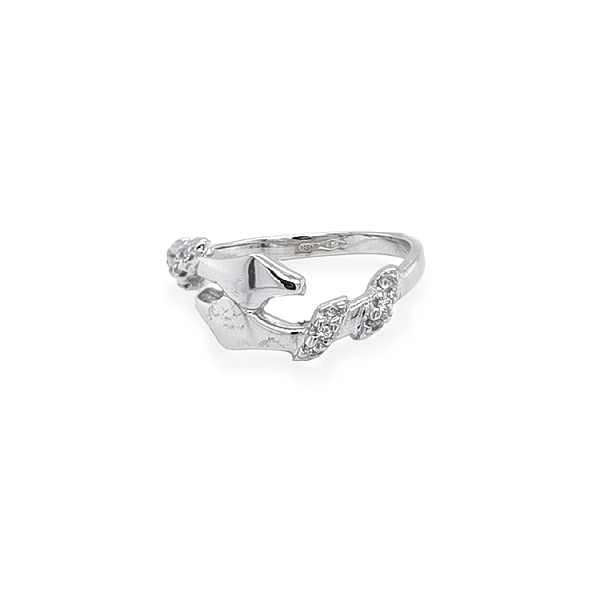Goldring mit Zirkonen
