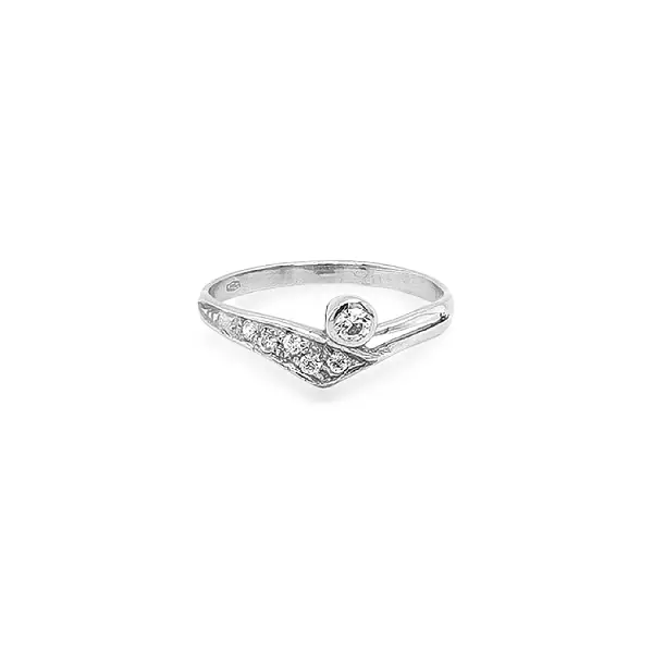 Goldring mit Zirkonen