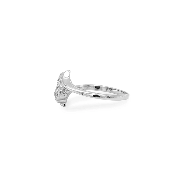 Goldring in Herzform mit Zirkonen