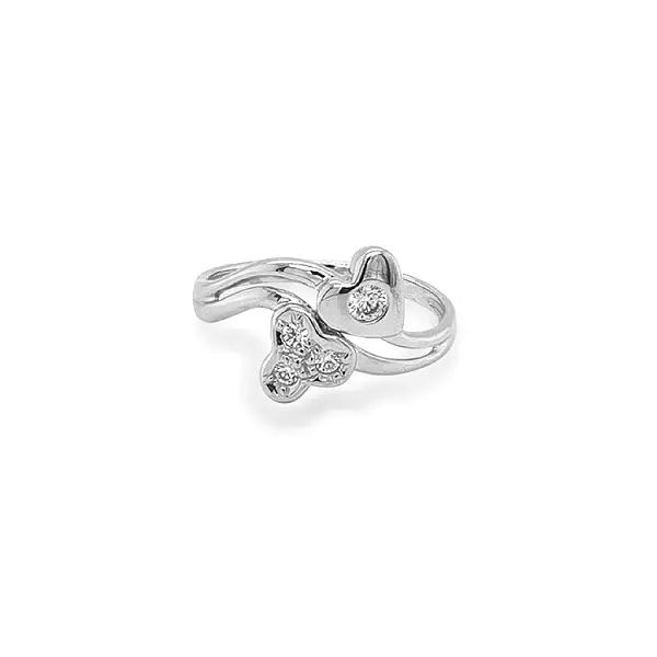 Goldring mit Zirkonen