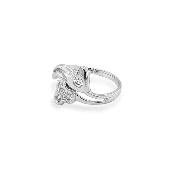 Goldring mit Zirkonen