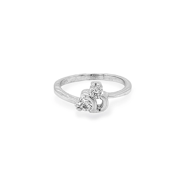 Goldring mit Zirkonen