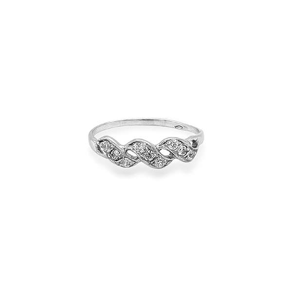 Goldring mit Zirkonen