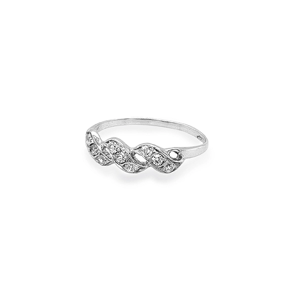 Goldring mit Zirkonen