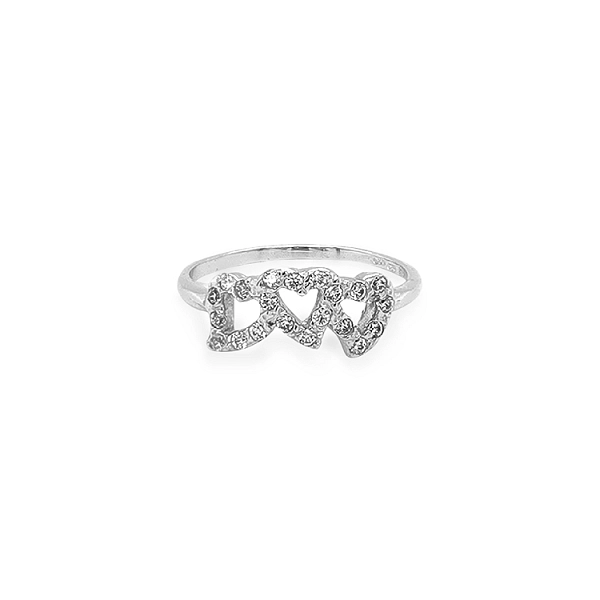 Goldring mit Zirkonen