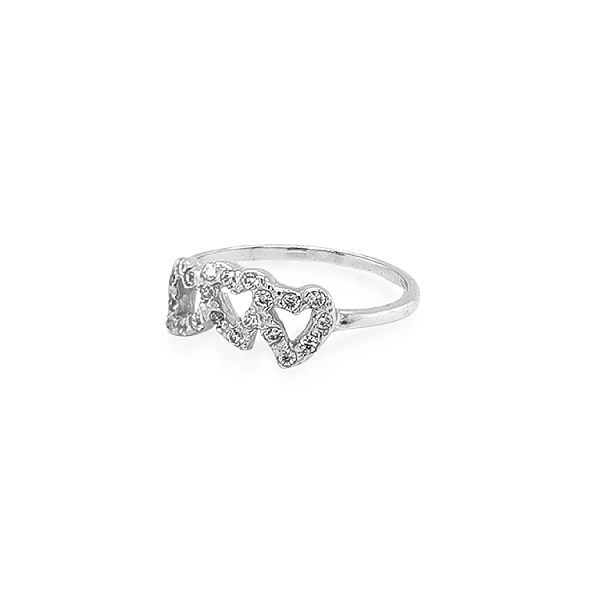 Goldring mit Zirkonen