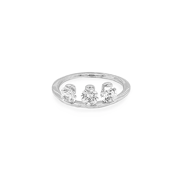 Goldring mit Zirkonen