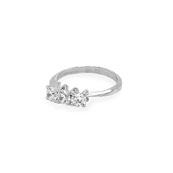 Goldring mit Zirkonen