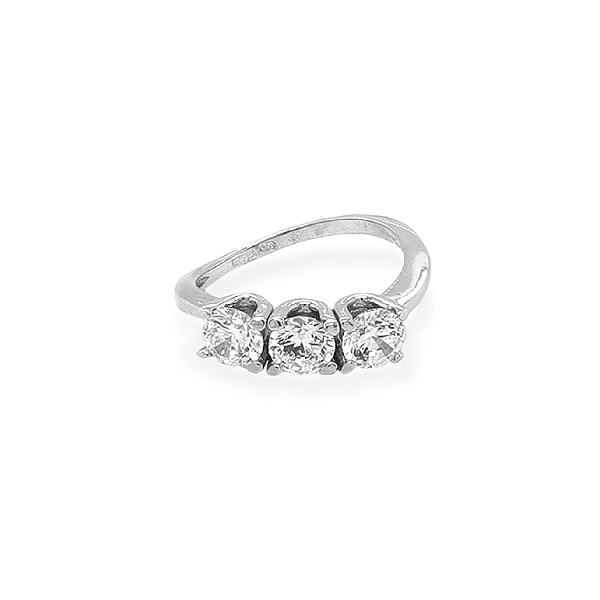 Goldring mit Zirkonen