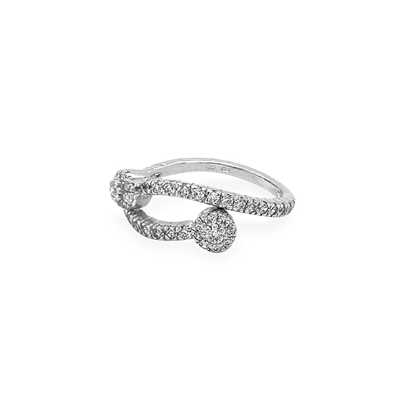 Goldring mit Zirkonen