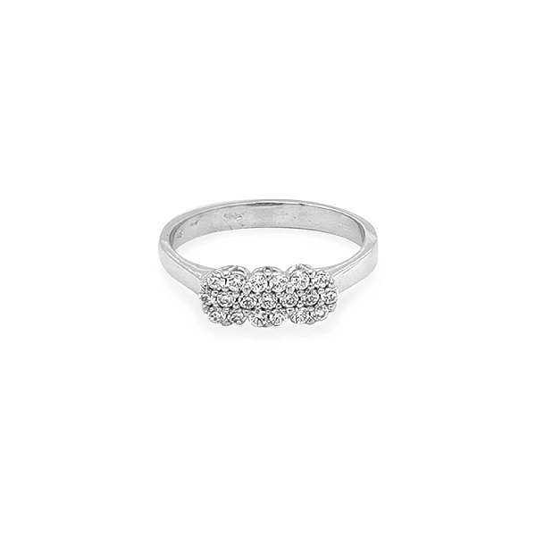 Goldring mit Zirkonen
