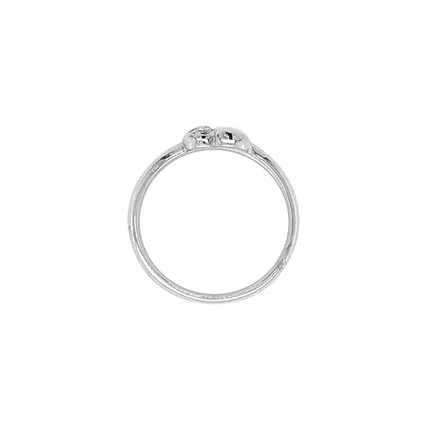 Goldring in Herzform mit Zirkonen