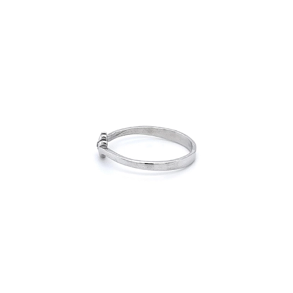 Ring mit Zirkon aus Weißgold