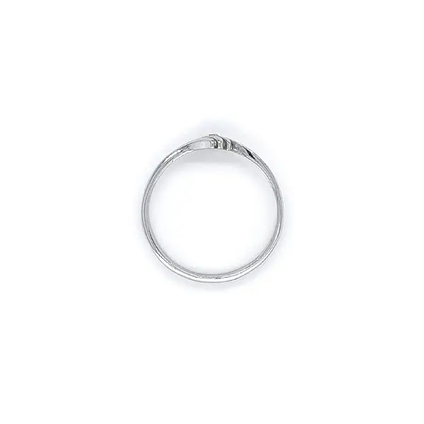 Ring mit Zirkon aus Weißgold