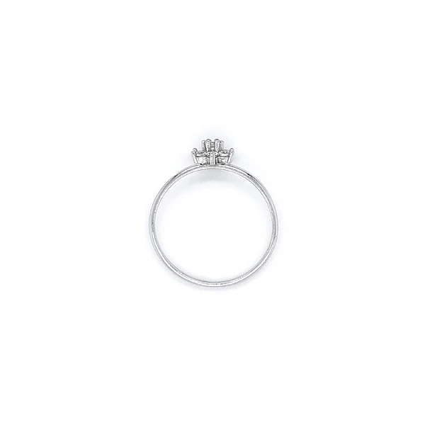 Ring mit Zirkonen aus Weißgold