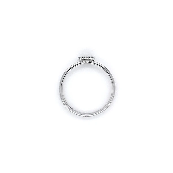 Ring mit Zirkonen aus Weißgold
