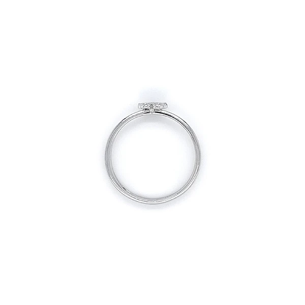 Ring mit Zirkonen aus Weißgold