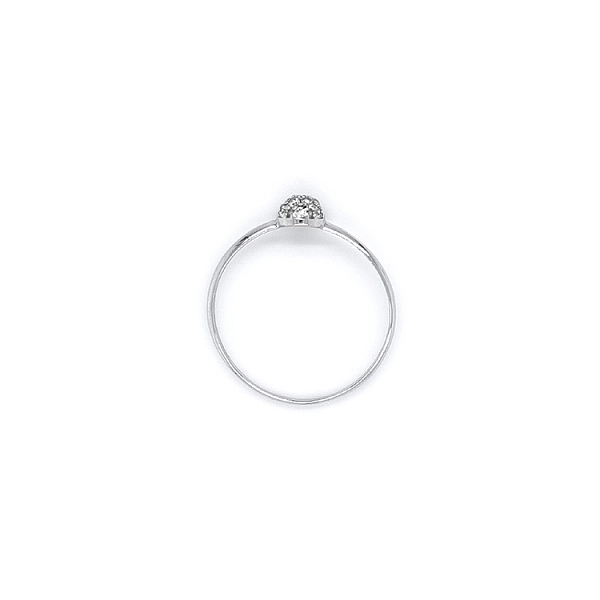 Ring mit Zirkonen aus Weißgold