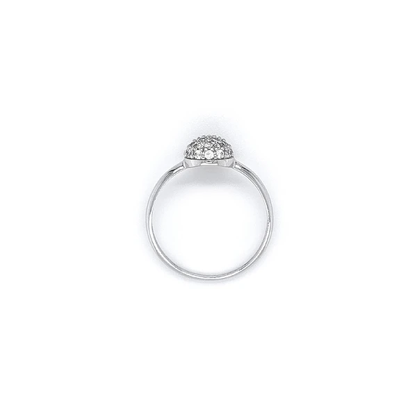 Ring mit Zirkonen aus Weißgold