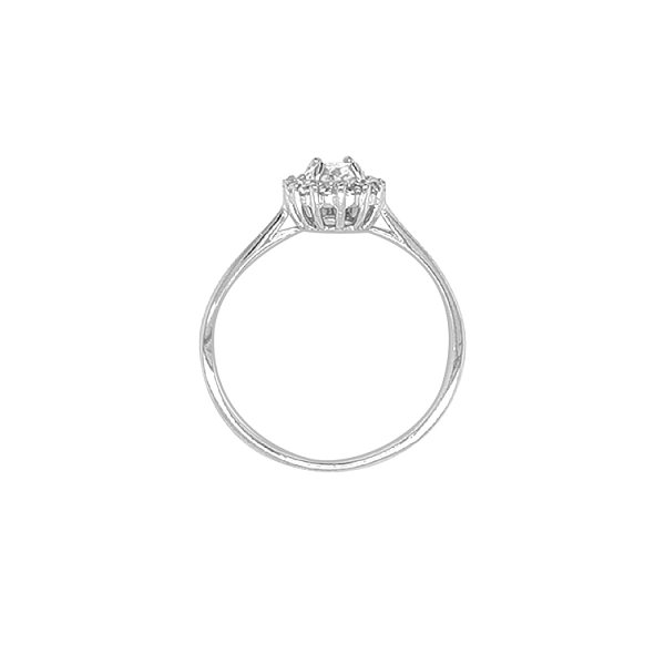 Goldring mit Zirkonen