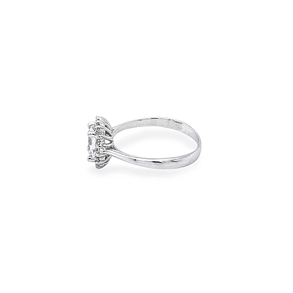 Gold Verlobungsring mit Zirkonen