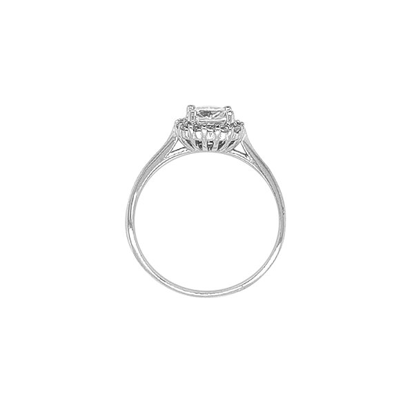 Gold Verlobungsring mit Zirkonen