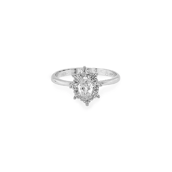 Goldring mit Zirkonen
