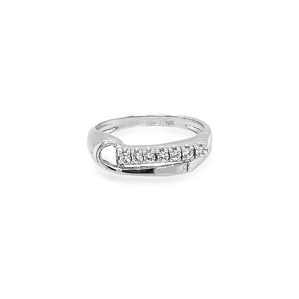Goldring mit Zirkonen