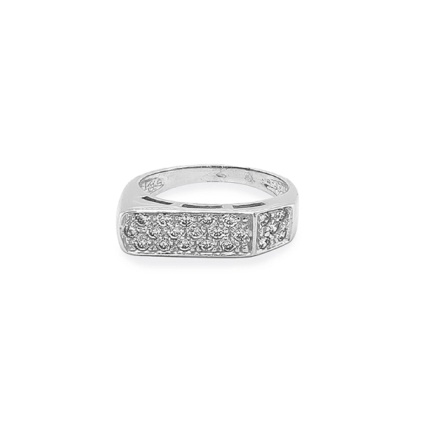 Goldring mit Zirkonen