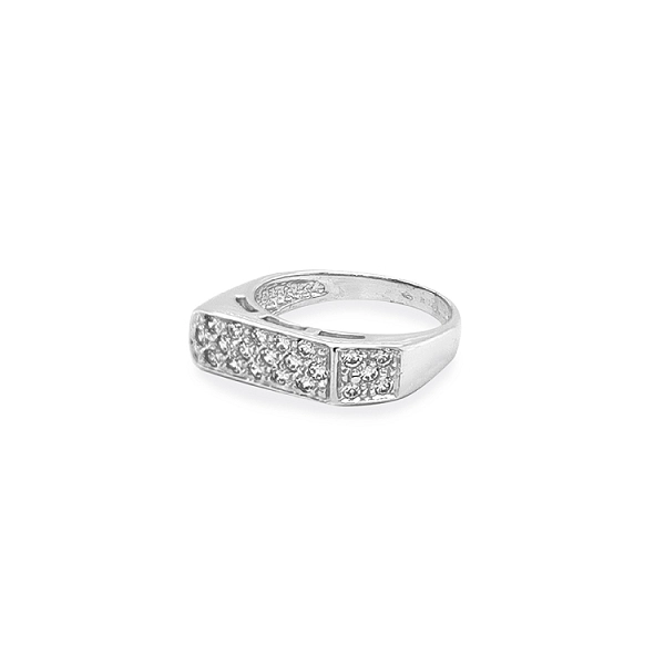 Goldring mit Zirkonen