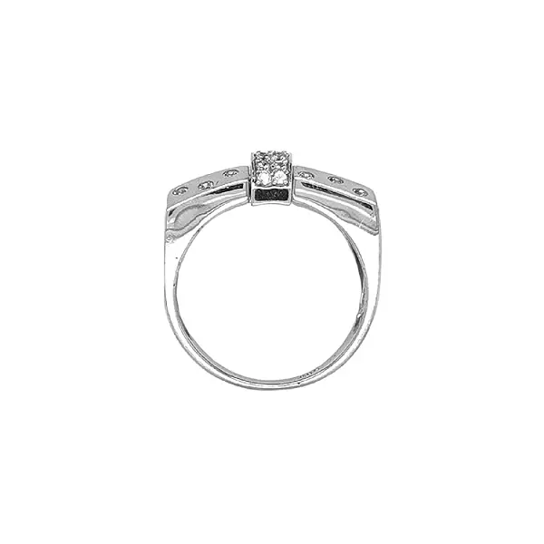 Goldring mit Zirkonen